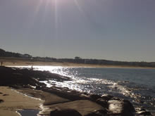 rocas en la playa el chileno