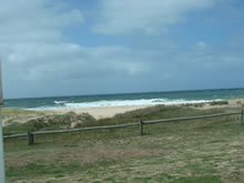 vista de la playa manantiales desde la rambla