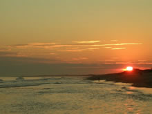 atardecer en la playa ocean park