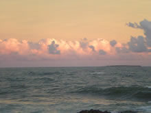 atardecer en la playa de los ingleses