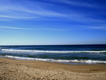 olas de la playa mansa